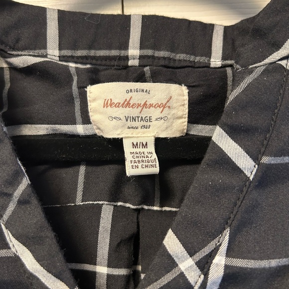 Plaid shirt, weatherproof vintage, size medium - Picture 8 of 9